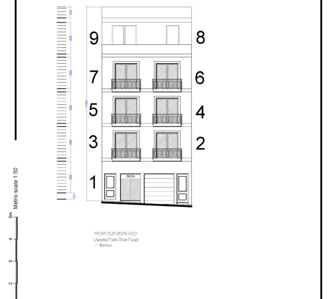 Santa Dminka Facade numbered